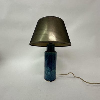 Mid-Century Table Lamp in Blue Ceramic, 1970s-BGP-1797670