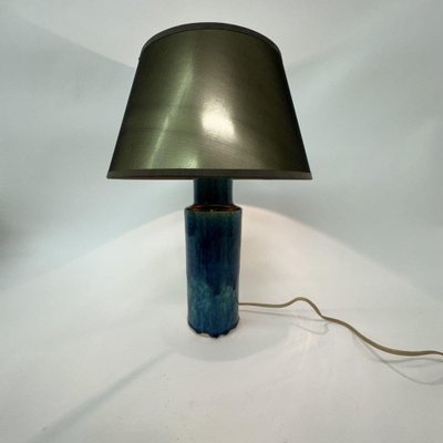 Mid-Century Table Lamp in Blue Ceramic, 1970s-BGP-1797670