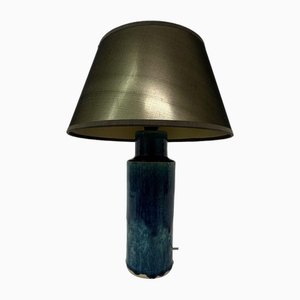 Mid-Century Table Lamp in Blue Ceramic, 1970s-BGP-1797670