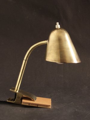 Mid-Century Table Lamp in Brass by Jacques Biny for Luminalité, 1950s-SY-1784573