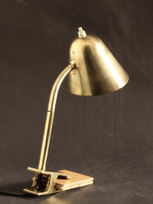 Mid-Century Table Lamp in Brass by Jacques Biny for Luminalité, 1950s-SY-1784573