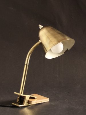 Mid-Century Table Lamp in Brass by Jacques Biny for Luminalité, 1950s-SY-1784573