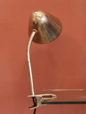 Mid-Century Table Lamp in Brass by Jacques Biny for Luminalité, 1950s-SY-1784573