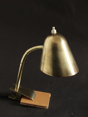 Mid-Century Table Lamp in Brass by Jacques Biny for Luminalité, 1950s-SY-1784573