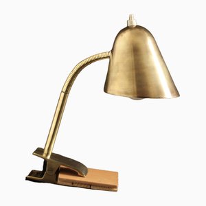 Mid-Century Table Lamp in Brass by Jacques Biny for Luminalité, 1950s-SY-1784573