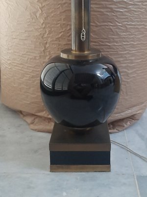 Mid-Century Table Lamp in Brass & Porcelain-TCS-1323147