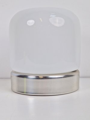 Mid-Century Table Lamp in Frosted Glass and Aluminium from Doria Leuchten, 1960s-AXJ-1749452