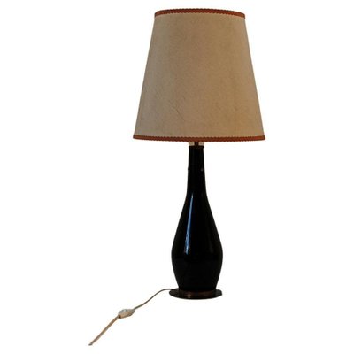 Mid-Century Table Lamp in Glass & Fabric from Stilnovo, 1950s-IVC-1181991