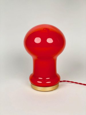 Mid-Century Table Lamp in Red Opaline Glass attributed to Stepan Tabery, 1975-BAF-1758563