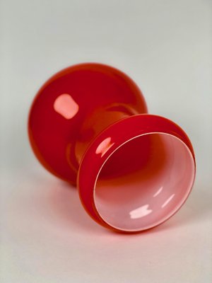 Mid-Century Table Lamp in Red Opaline Glass attributed to Stepan Tabery, 1975-BAF-1758563