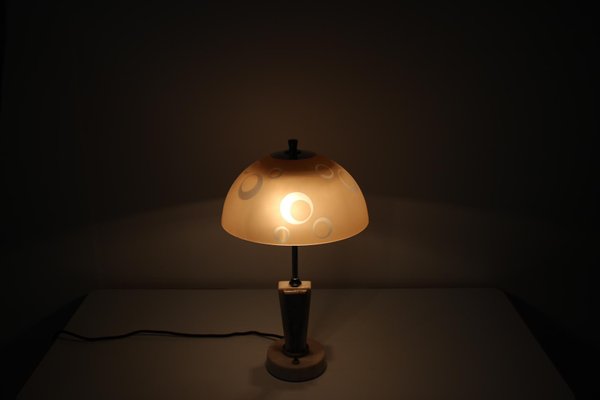 Mid-Century Table Lamp / Stone Prague, 1950s-TZ-975079