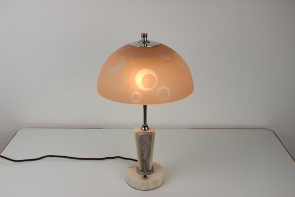 Mid-Century Table Lamp / Stone Prague, 1950s-TZ-975079