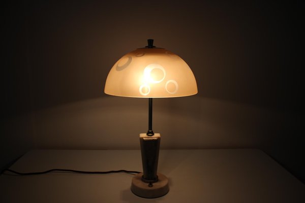 Mid-Century Table Lamp / Stone Prague, 1950s-TZ-975079