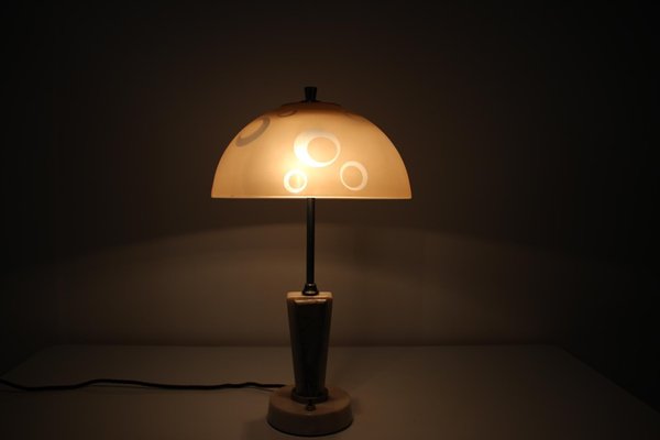 Mid-Century Table Lamp / Stone Prague, 1950s-TZ-975079