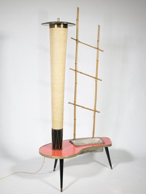 Mid-Century Table Lamp with Plant Ladder, 1950s-LVS-1187422