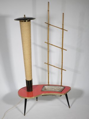 Mid-Century Table Lamp with Plant Ladder, 1950s-LVS-1187422