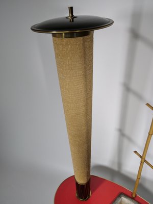 Mid-Century Table Lamp with Plant Ladder, 1950s-LVS-1187422