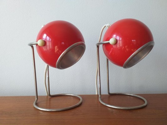 Mid-Century Table Lamps, 1970s, Set of 2-TZ-885914