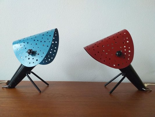 Mid-Century Table Lamps by Ernst Igl for Hillebrand, 1950s, Set of 2-TZ-824621