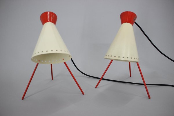 Mid-Century Table Lamps by Josef Hurka, 1960s, Set of 2-TZ-1181291