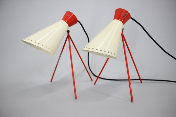 Mid-Century Table Lamps by Josef Hurka, 1960s, Set of 2-TZ-1181291