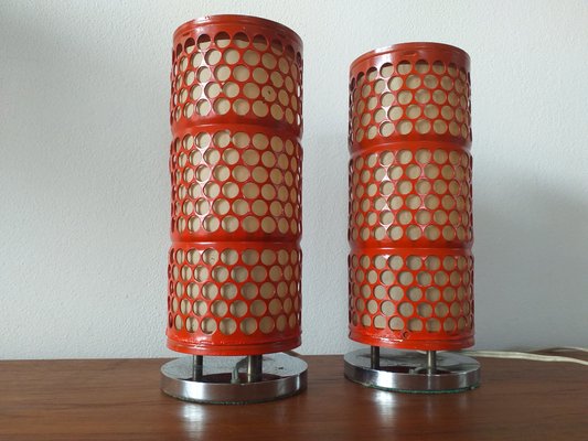 Mid-Century Table Lamps by Josef Hurka for Napako, 1960s, Set of 2-TZ-556354