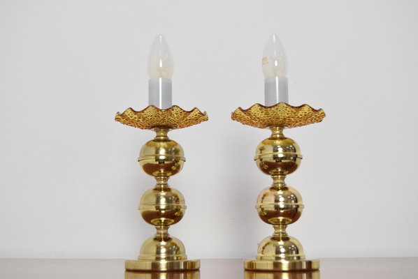 Mid-Century Table Lamps by Kamenicky Senov, 1960s, Set of 2-TZ-909989