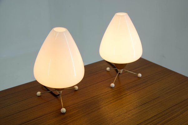 Mid-Century Table Lamps, Czechoslovakia, 1960s, Set of 2-TZ-1157455