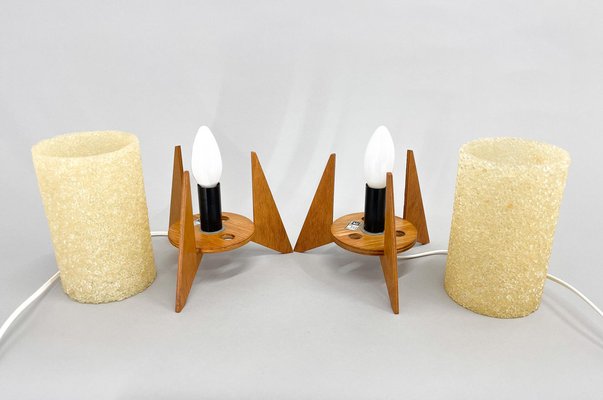 Mid-Century Table Lamps Rockets from Pokrok Žilina, 1970s, Set of 2-TZ-1816971