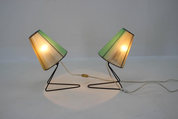 Mid-Century Table or Bedside Lamps, 1960s, Set of 2-TZ-707204