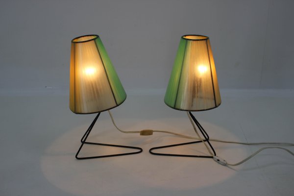 Mid-Century Table or Bedside Lamps, 1960s, Set of 2-TZ-707204