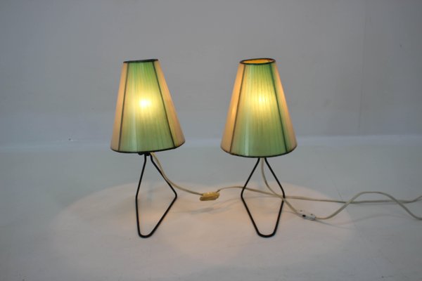 Mid-Century Table or Bedside Lamps, 1960s, Set of 2-TZ-707204