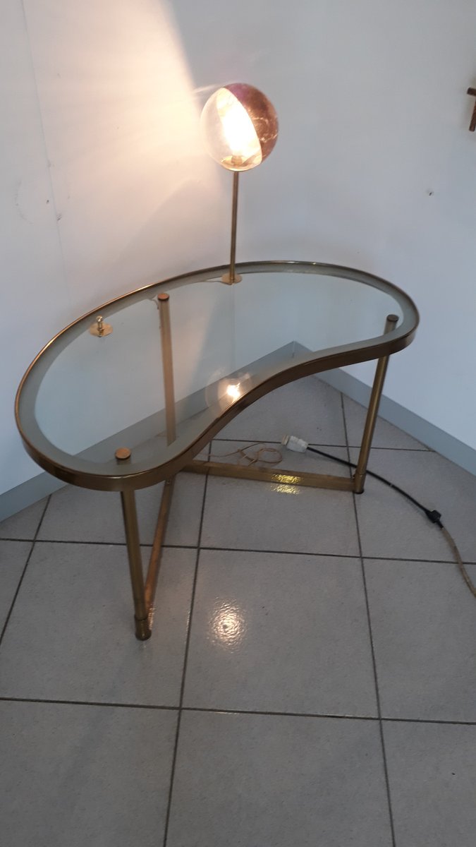 Mid-Century Table with Built-in Light