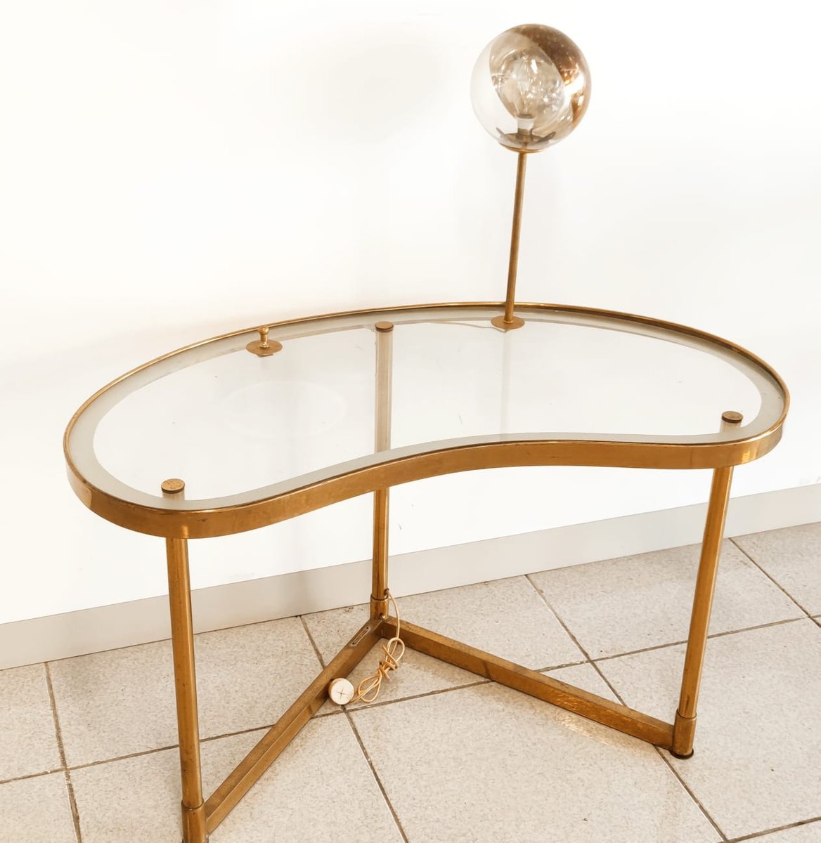 Mid-Century Table with Built-in Light