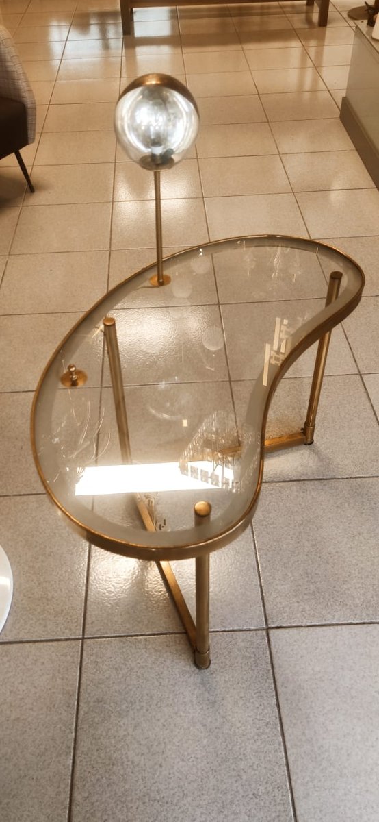 Mid-Century Table with Built-in Light