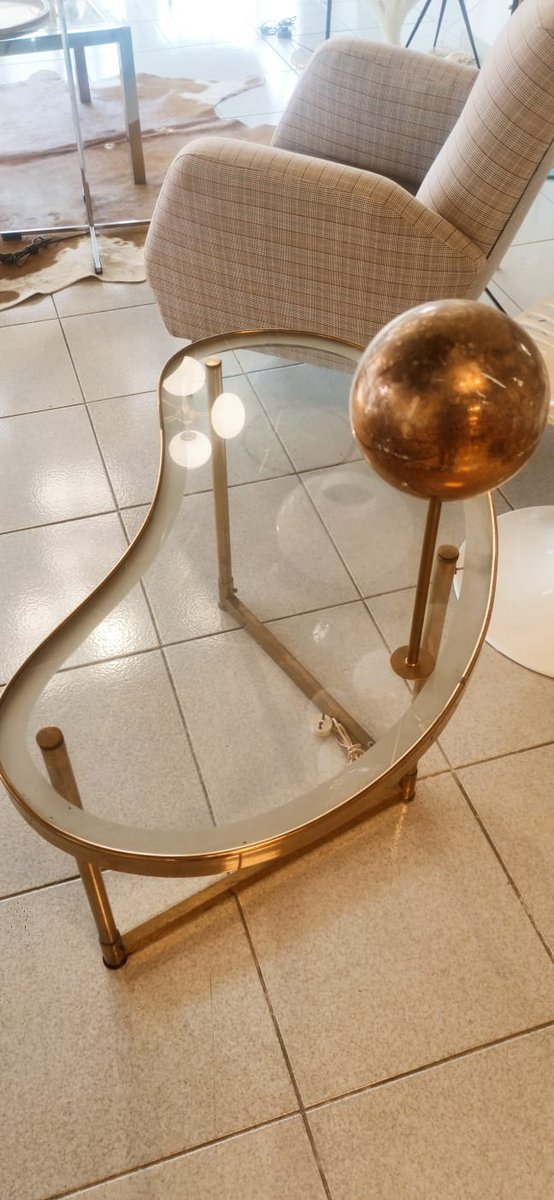 Mid-Century Table with Built-in Light