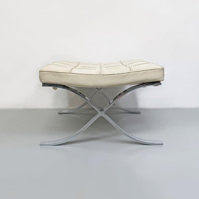 Mid-Century talian Barcelona Pouf by Mies Van Der Rohe for Knoll, 1970s-GDD-1284748