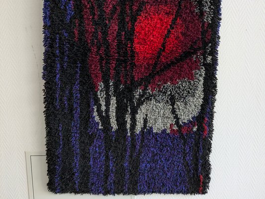 Mid-Century Tapestry Rya Wool Rug, 1960s-BLG-2042185