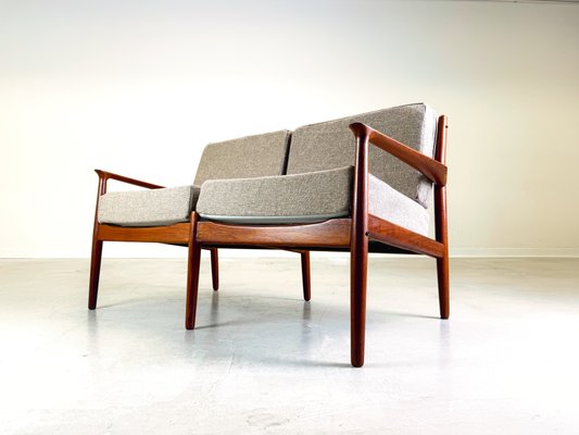 Mid-Century Teak 2-Seater Sofa by Svend Åge Madsen for Glostrup, 1960s-QDV-2032268