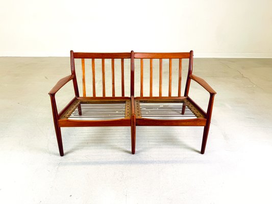 Mid-Century Teak 2-Seater Sofa by Svend Åge Madsen for Glostrup, 1960s-QDV-2032268