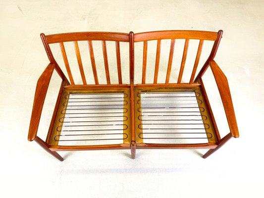 Mid-Century Teak 2-Seater Sofa by Svend Åge Madsen for Glostrup, 1960s-QDV-2032268