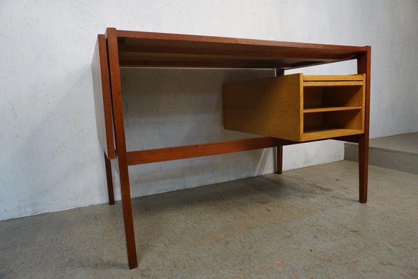 Mid-Century Teak and Ash Wood Desk-GPQ-1349495