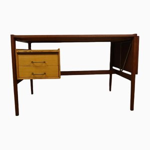 Mid-Century Teak and Ash Wood Desk-GPQ-1349495