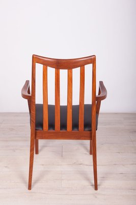 Mid-Century Teak and Leather Dining Chairs by Leslie Dandy for G-Plan, 1960s, Set of 6-NIT-712030