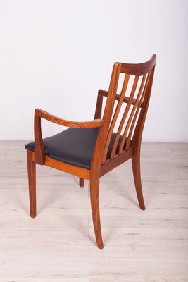 Mid-Century Teak and Leather Dining Chairs by Leslie Dandy for G-Plan, 1960s, Set of 6-NIT-712030