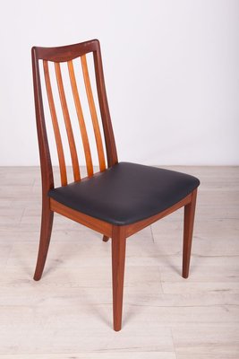 Mid-Century Teak and Leather Dining Chairs by Leslie Dandy for G-Plan, 1960s, Set of 6-NIT-712030