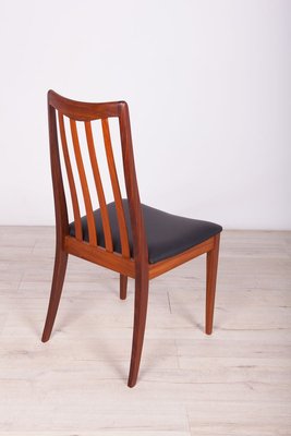 Mid-Century Teak and Leather Dining Chairs by Leslie Dandy for G-Plan, 1960s, Set of 6-NIT-712030