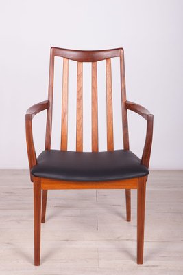 Mid-Century Teak and Leather Dining Chairs by Leslie Dandy for G-Plan, 1960s, Set of 6-NIT-712030