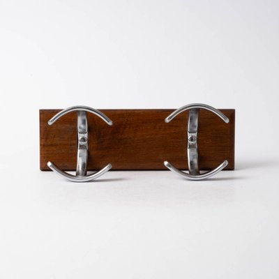 Mid-Century Teak and Metal Coat Rack-IXK-1313272