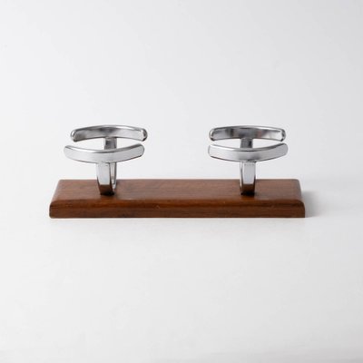 Mid-Century Teak and Metal Coat Rack-IXK-1313272